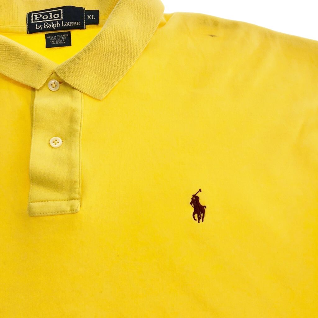 Polo by Ralph Lauren ポロ ラルフローレン 長袖ポロシャツ イエロー