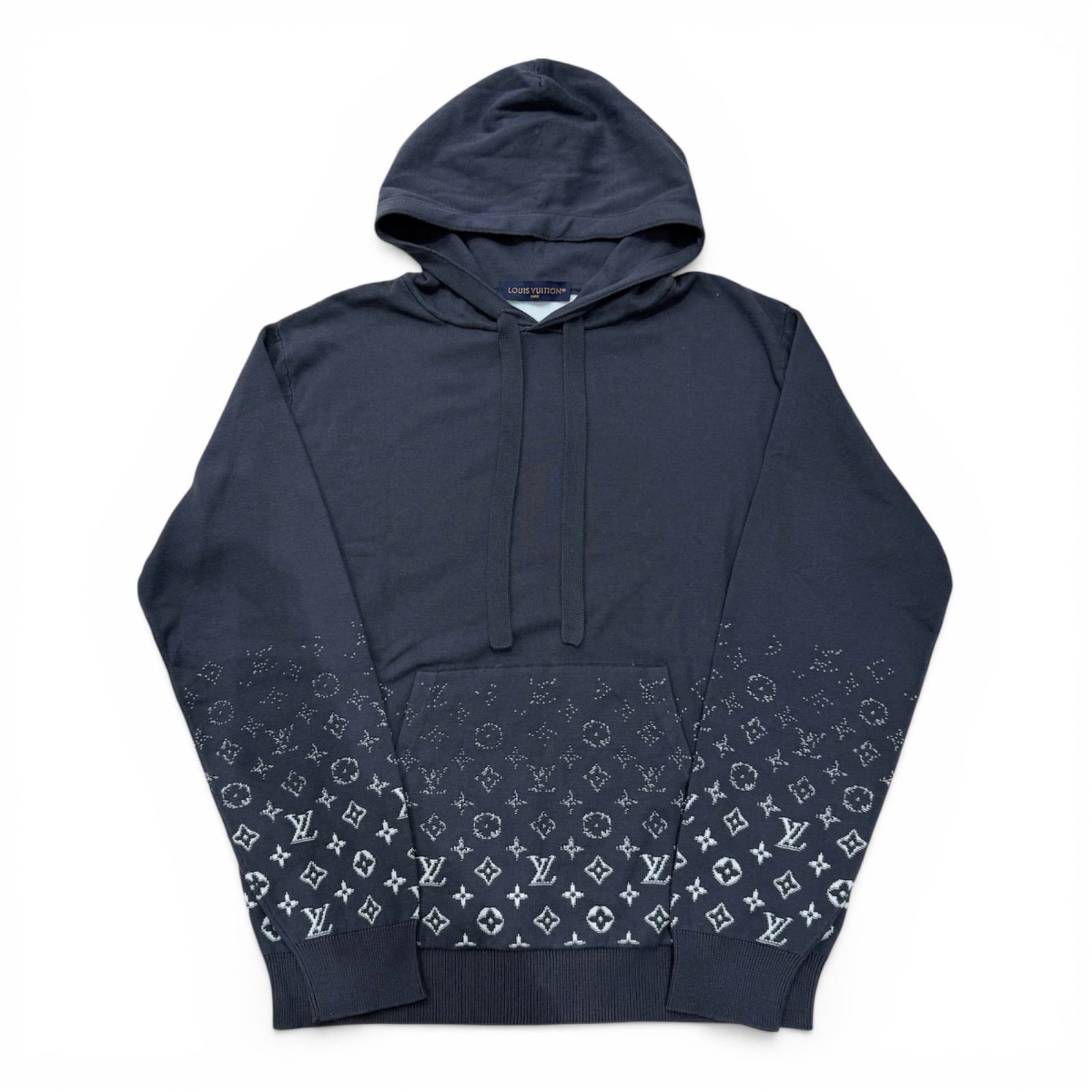極美品】ルイヴィトン モノグラムグラディエント フーディ ニット