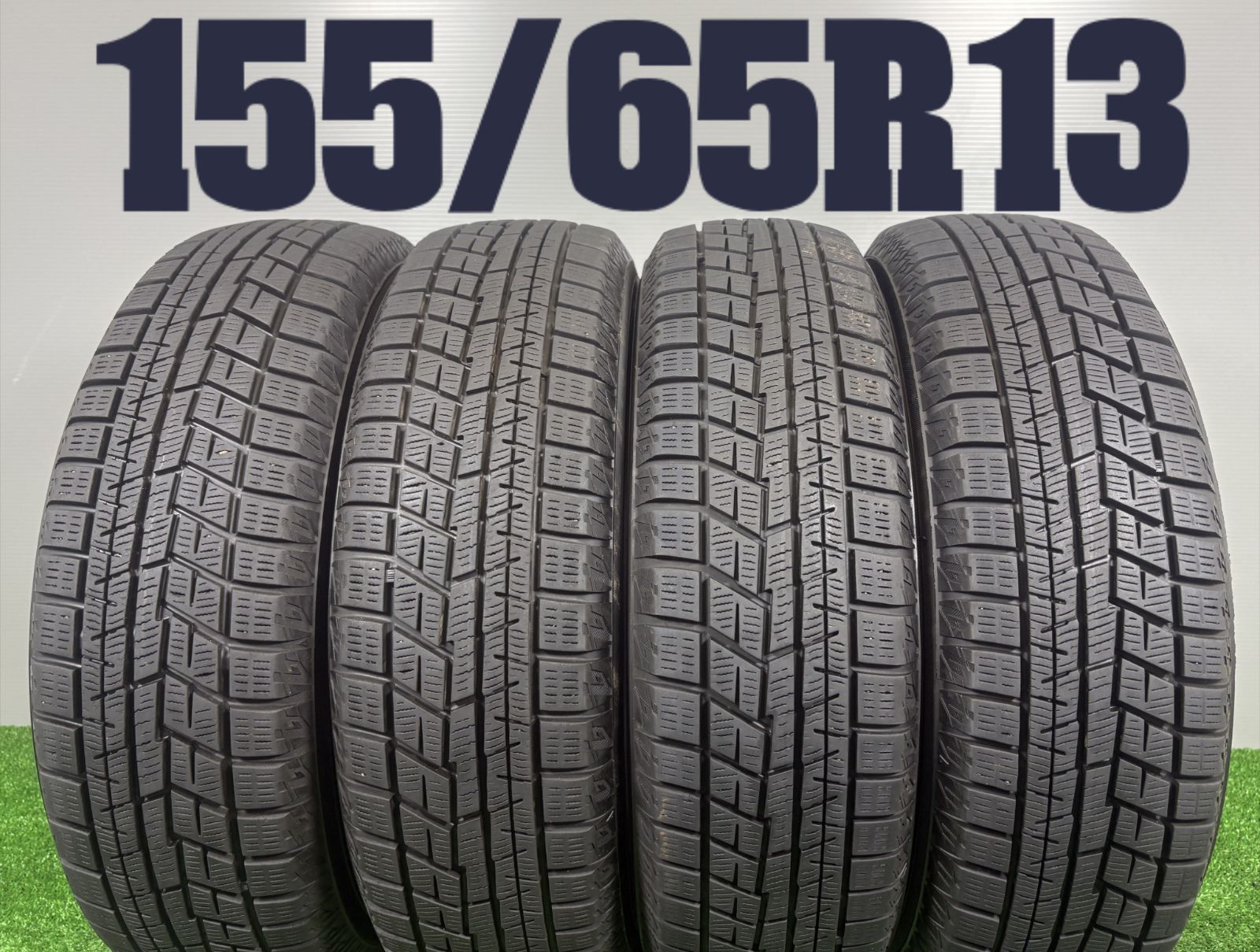 送料無料★155/65R13 ヨコハマ IG60 2021年製 4本 冬 タイヤ スタッドレス 中古 TB1031