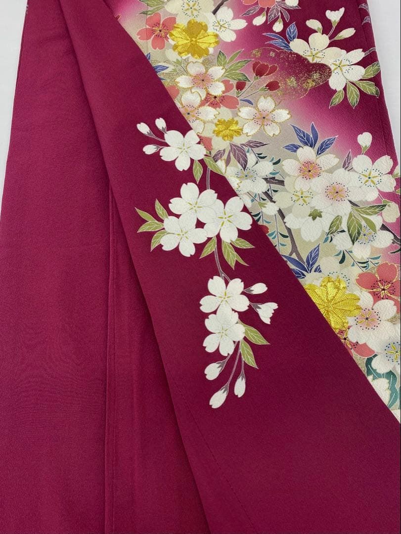 振袖 金駒 金彩 桜 身丈158cm MO3494 - メルカリ