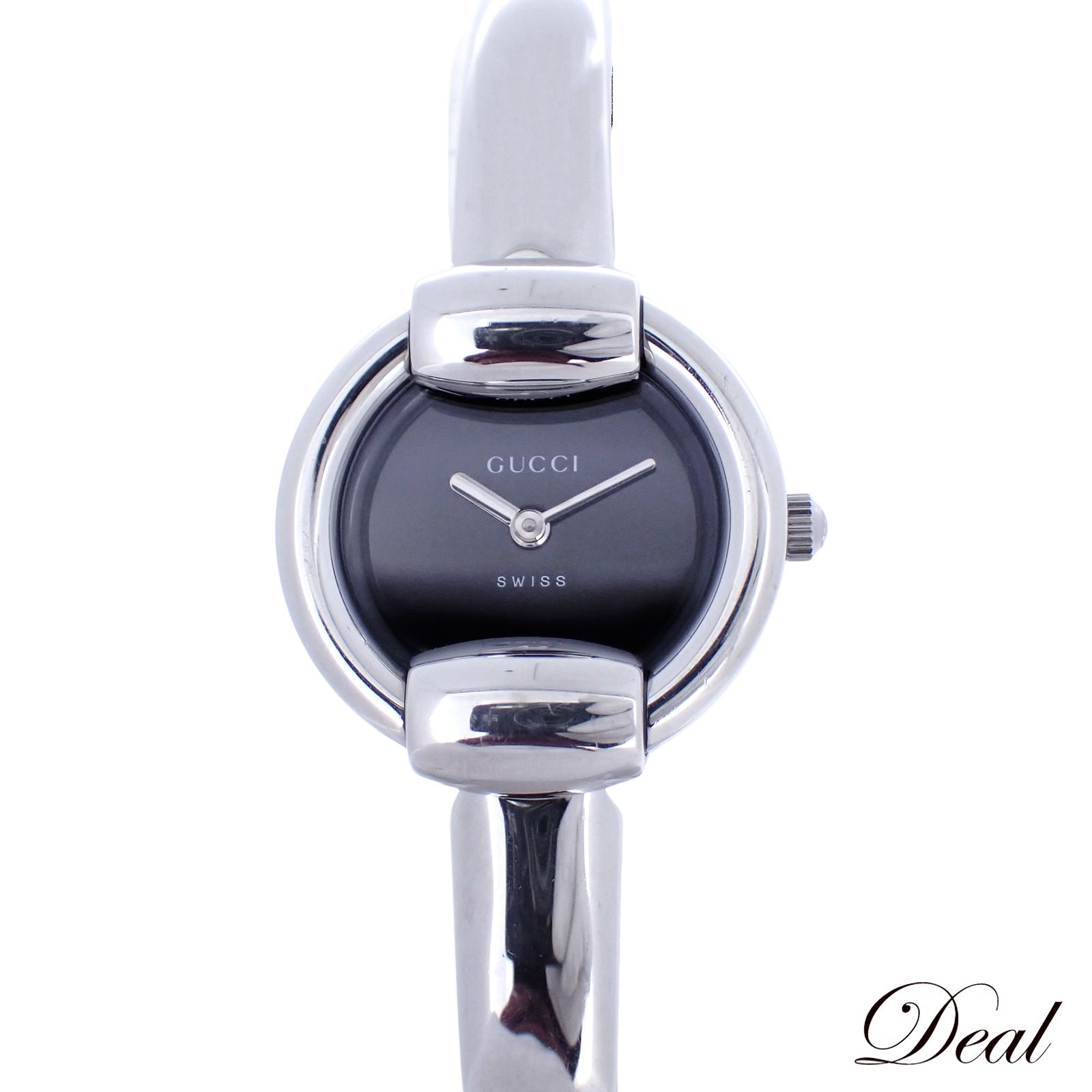 グッチ バングルウォッチ 1400L ブラック クォーツ レディース 腕時計