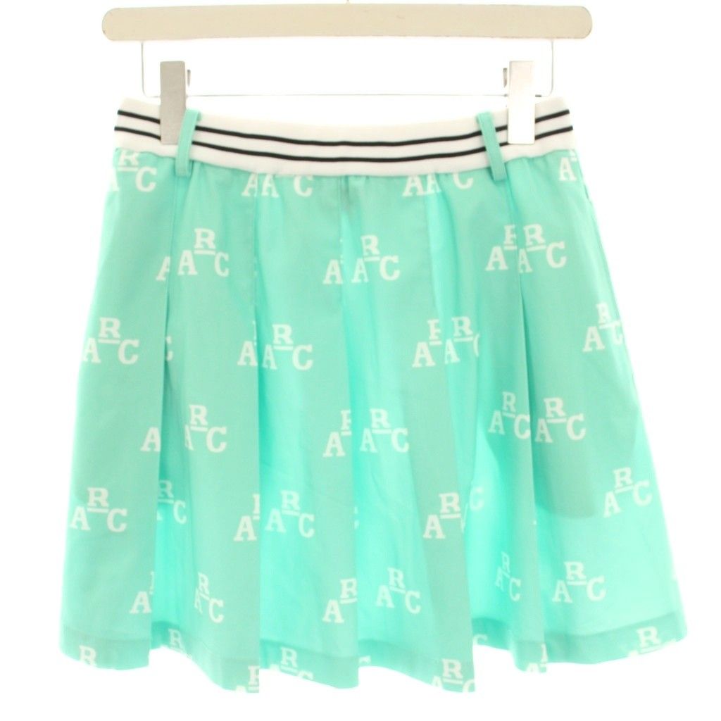 アルチビオ archivio モノグラム柄プリーツスカート ミニ ロゴプリント