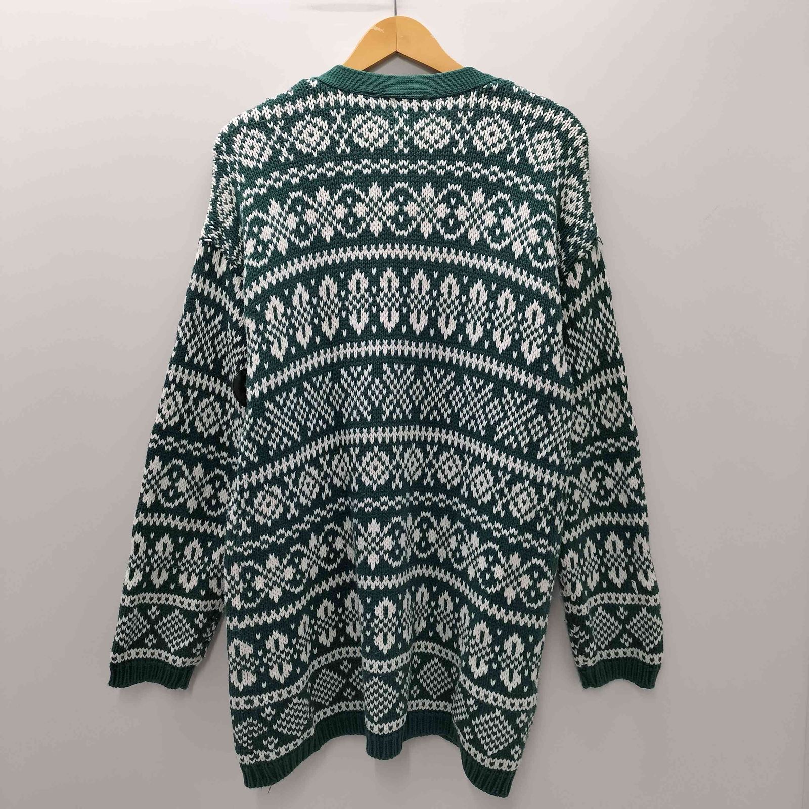 ギャップ Gap 90S OLD デカタグ ノルディック柄 総柄 メタルボタン