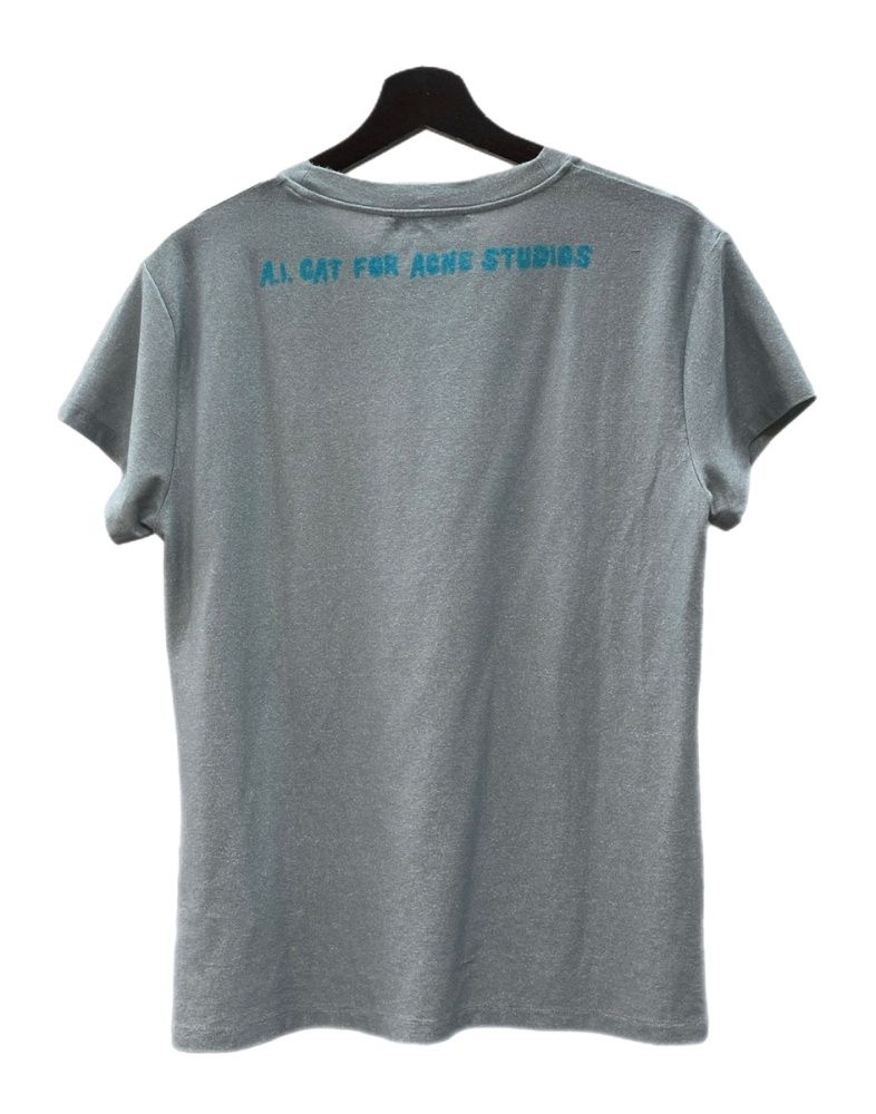 Acne studios 猫プリント tシャツ アクネストゥディオズ Acne Studios Cat Print Glitter T-shirt