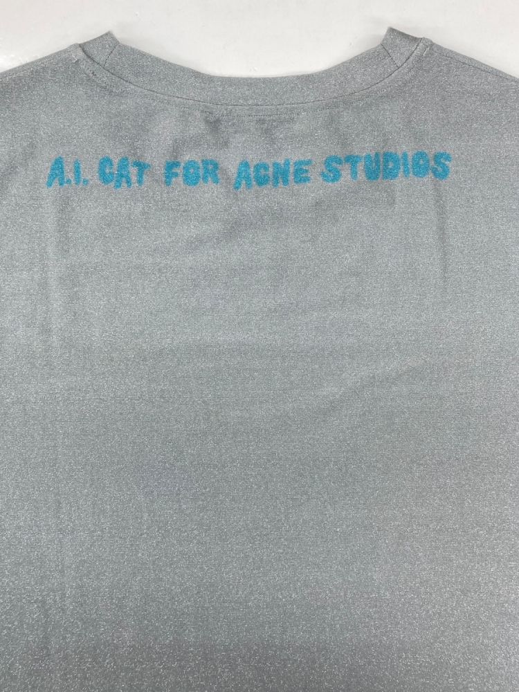 アクネストゥディオズ Acne Studios Cat Print Glitter T-shirt