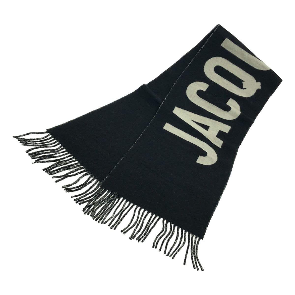 新品】 JACQUEMUS / ジャックムス | ロゴ フリンジ ロングマフラー