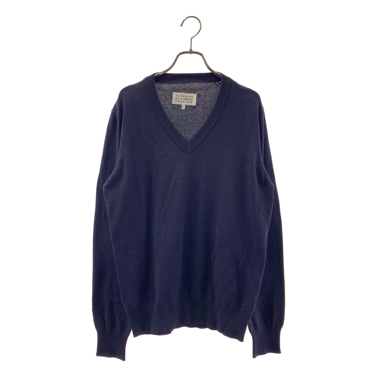 Maison Margiela エルボーパッチ スウェット ネイビー エルボーパッチ Maison Margiela ネイビー 0 肘パッチ付き メゾン