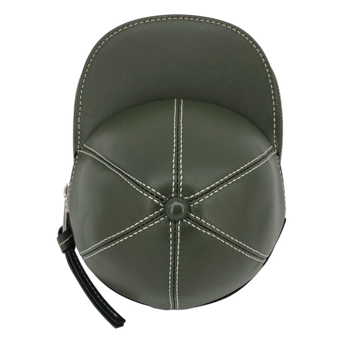 【美品】  JW Anderson / ジェイダブルアンダーソン | CAP BAG / レザー ショルダーバッグ ポーチ / ユニセックス | オリーブ | メンズ 美品】 JW Anderson / ジェイダブルアンダーソン | CAP BAG / レザー