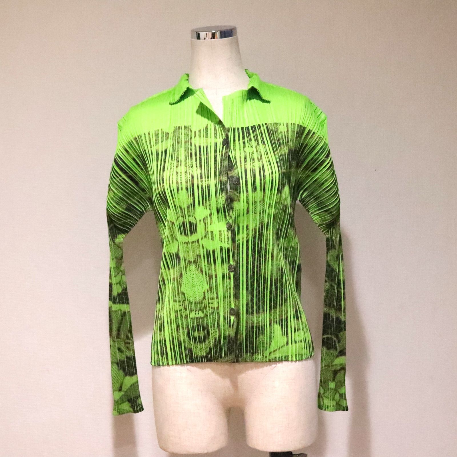 PLEATS PLEASE プリーツプリーズ イッセイミヤケ 花柄 転写 サイズ3