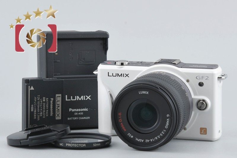 中古】Panasonic パナソニック LUMIX DMC-GF2 ホワイト + LUMIX G 