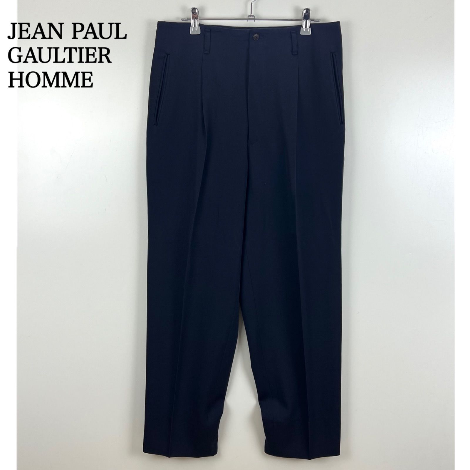 JEAN PAUL GAULTIER HOMME JPG 90s archive wool tac slacks pants 50