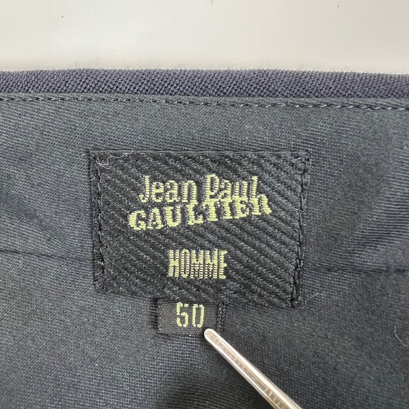 JEAN PAUL GAULTIER HOMME JPG 90s archive wool tac slacks pants 50