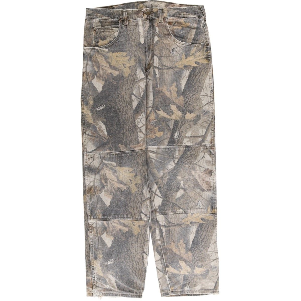 古着 ラングラー Wrangler 迷彩柄 リアルツリーカモ ダブルニー 