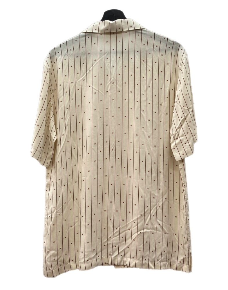 セリーヌ Céline Mini Triomphe Stripe Hawaiian Shirt ミニ