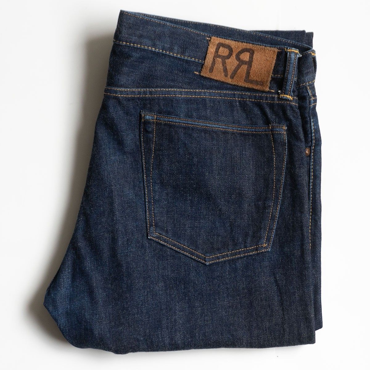 美品】RRL【ONCE WASH SLIM FIT JEANS】36×32 アメリカ製 スリム
