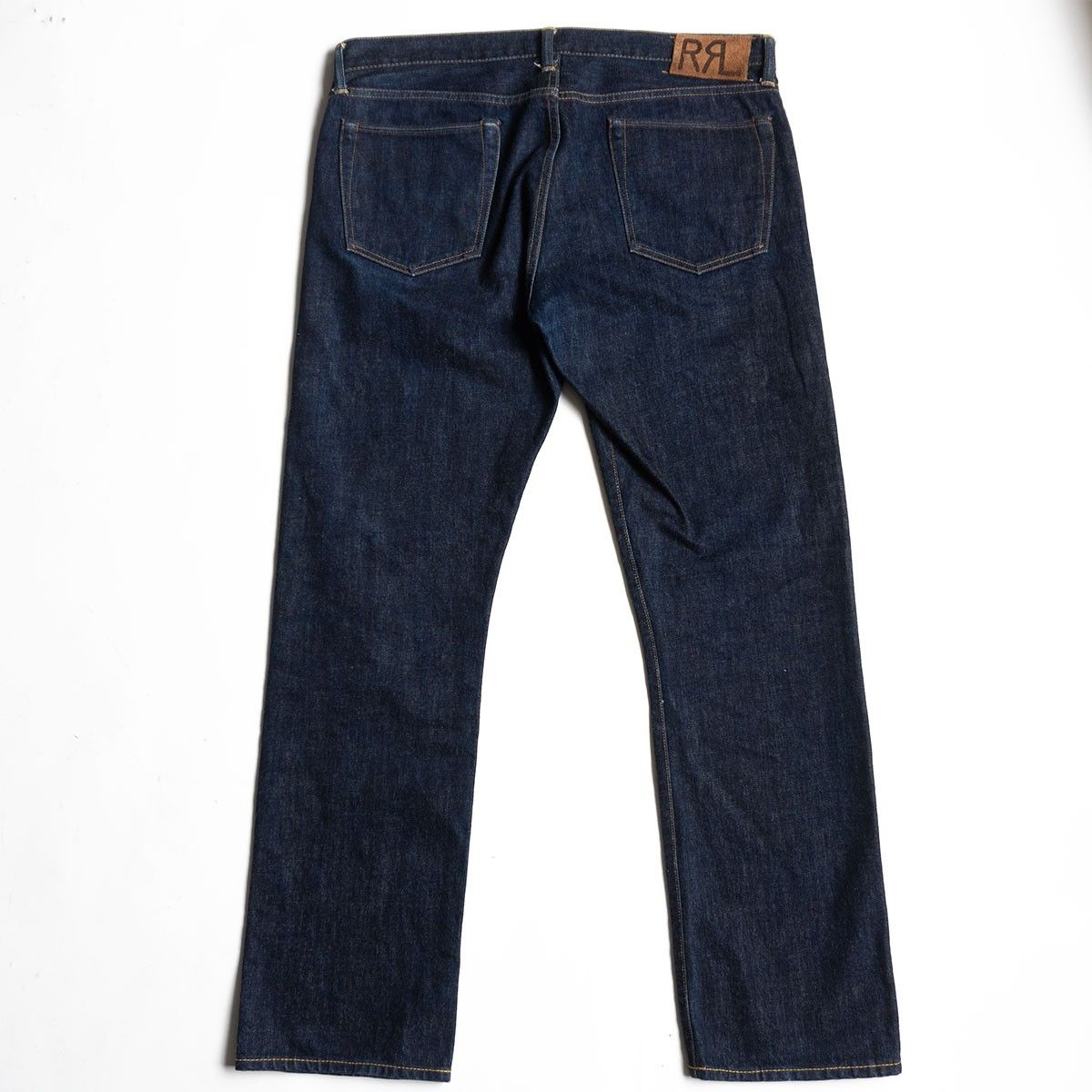 美品】RRL【ONCE WASH SLIM FIT JEANS】36×32 アメリカ製 スリム