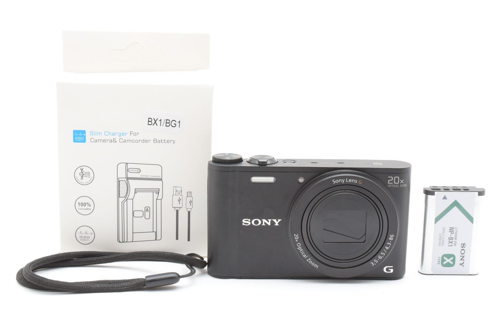 SONY ソニー Cyber-shot DSC-WX350 ブラック /2829 動作OK 返金保証