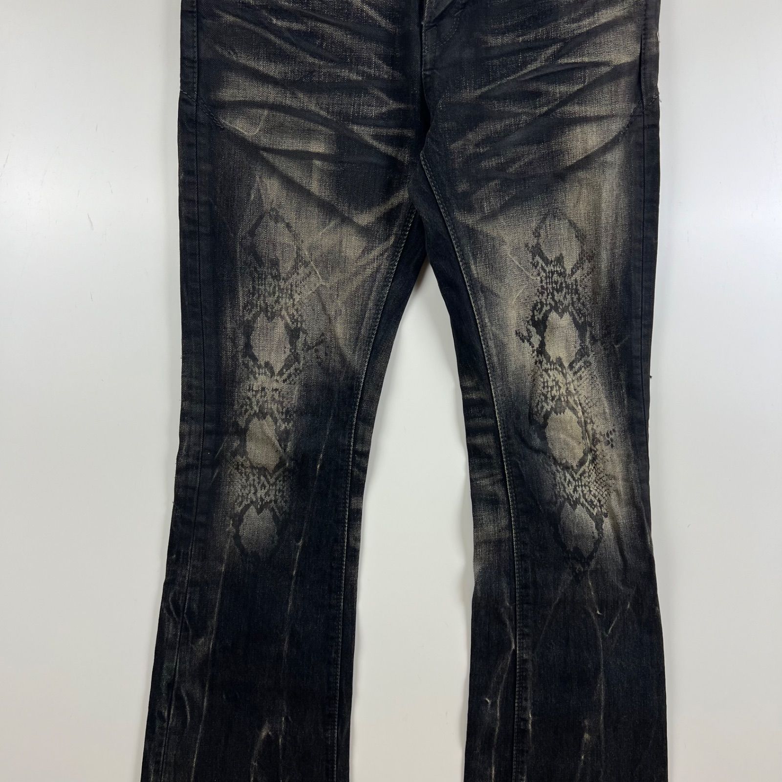 FUGA 00s y2k archive python flare pants お兄系 00s y2k archive