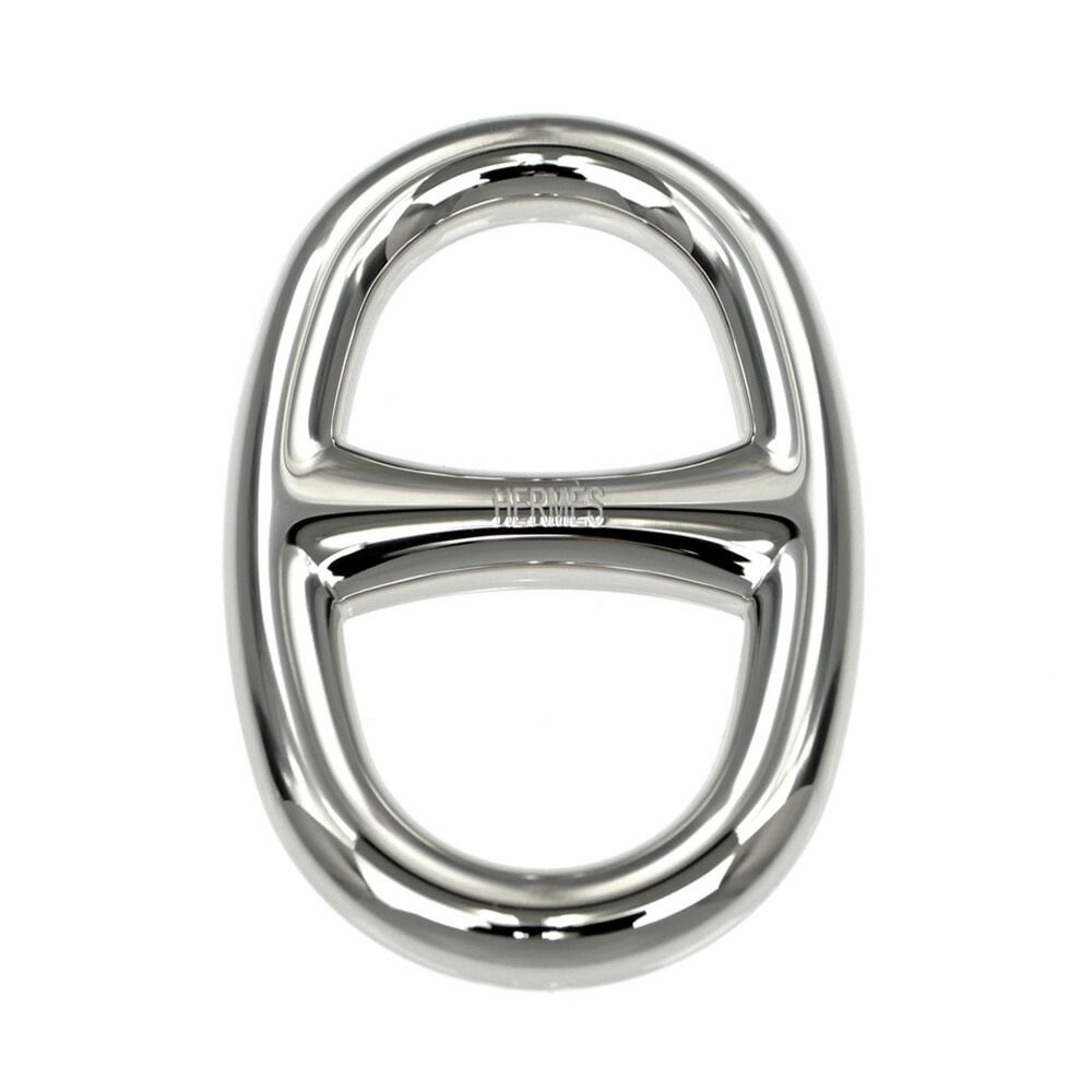 名東】エルメス スカーフリング シェーヌダンクル パーマブラス