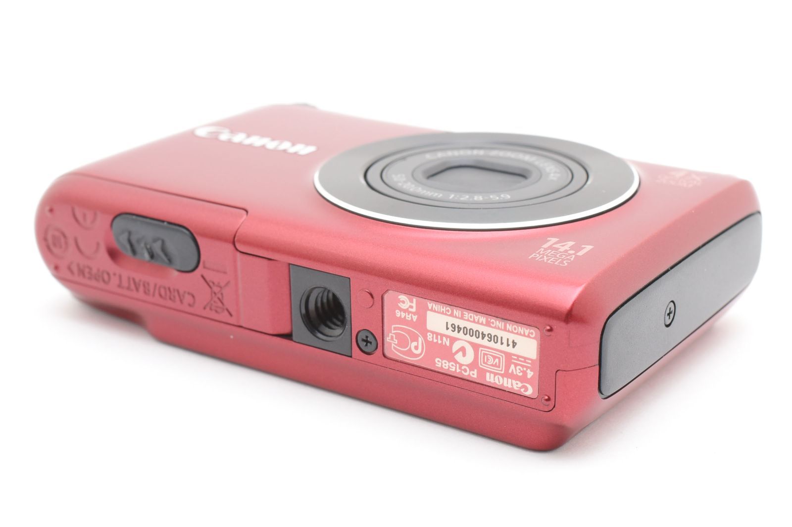 Canon キヤノン Power Shot A2200 レッド /2832 動作OK 返金保証