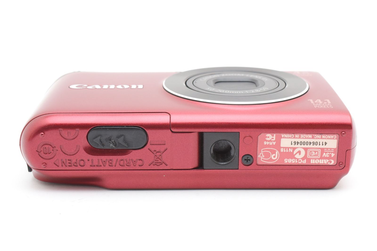 Canon キヤノン Power Shot A2200 レッド /2832 動作OK 返金保証