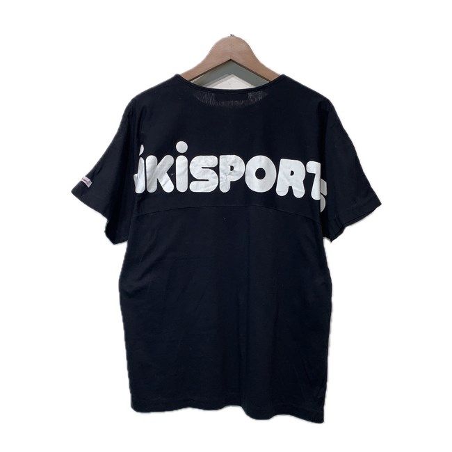 MIKI SPORTS　Tシャツ　半袖　カットソー　トップスヘンリーネック　ロゴT　バックプリント　ブランドロゴ　胸ポケット　日本製　古着　/1930