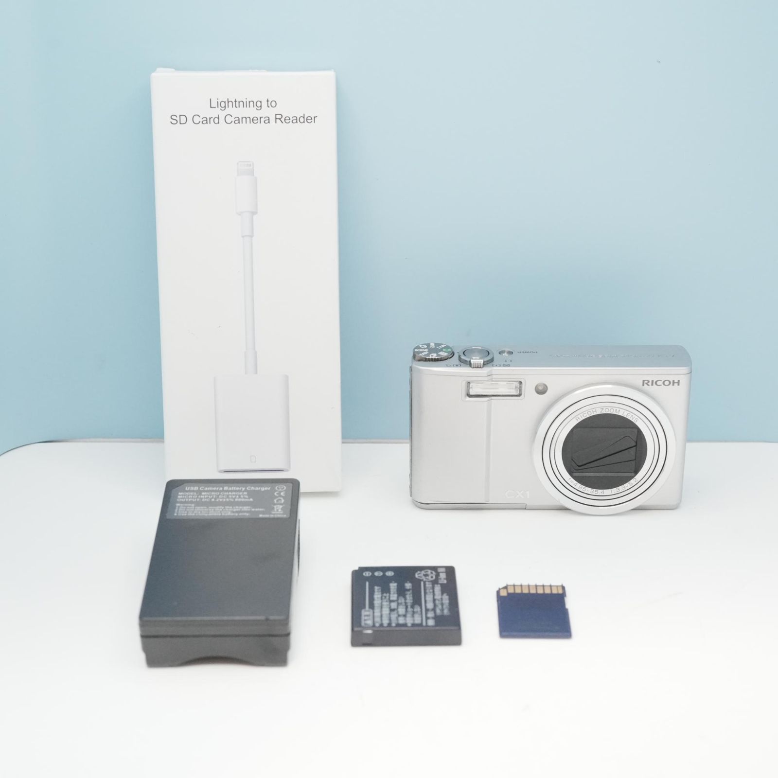 RICOH CX1 デジカメ スマホ転送OK フルセット 美品 a5967 - メルカリ