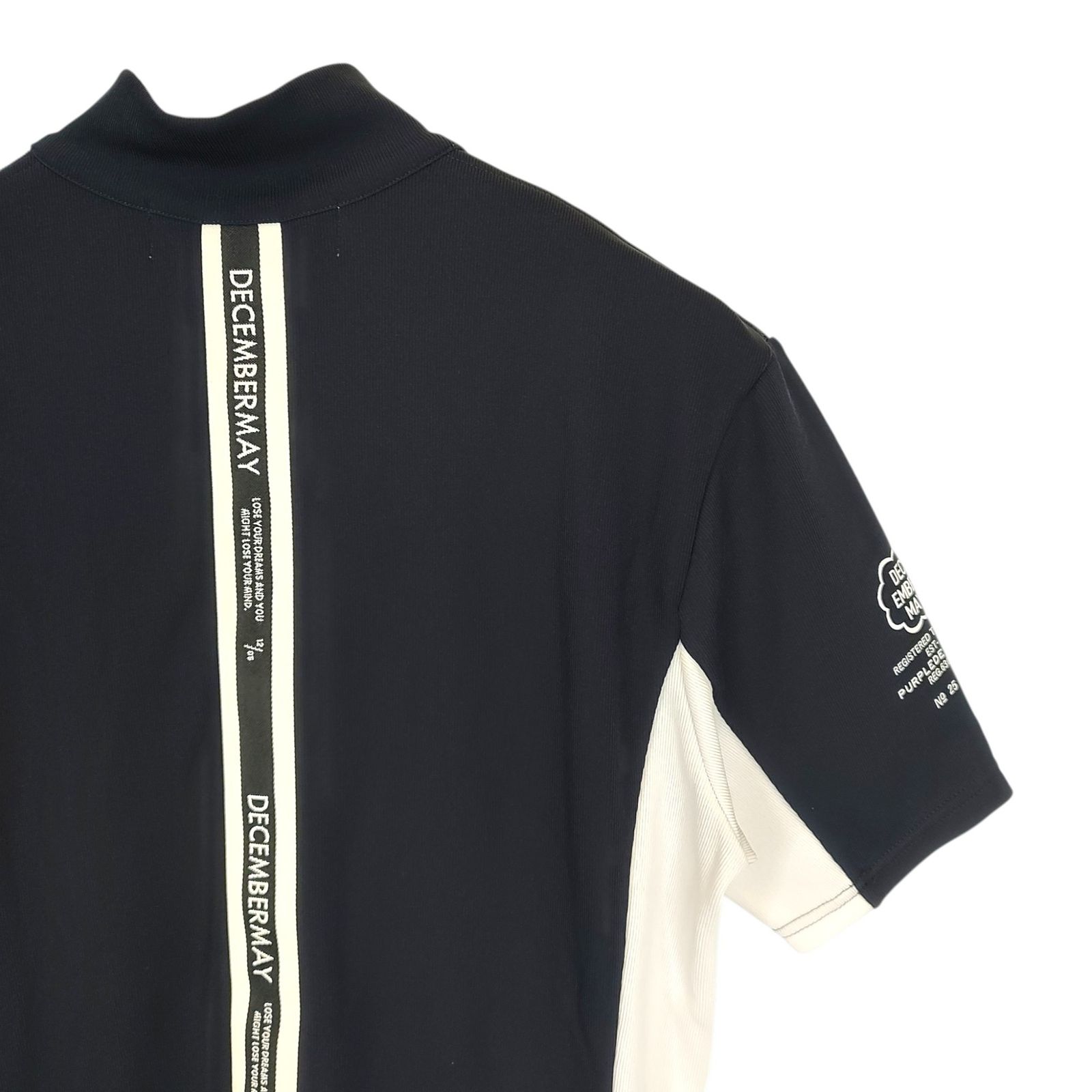 DECEMBER MAY ディセンバーメイ Pique High neck Zipper 吸湿速乾