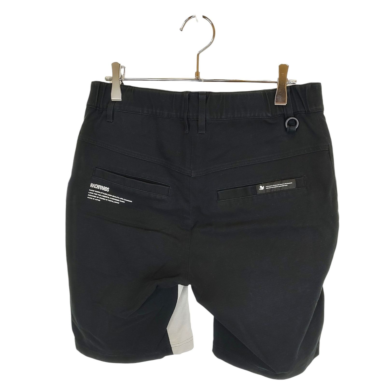 8YARDS ハチヤーズ SHORT PANTS コットン ショートパンツ L ブラック