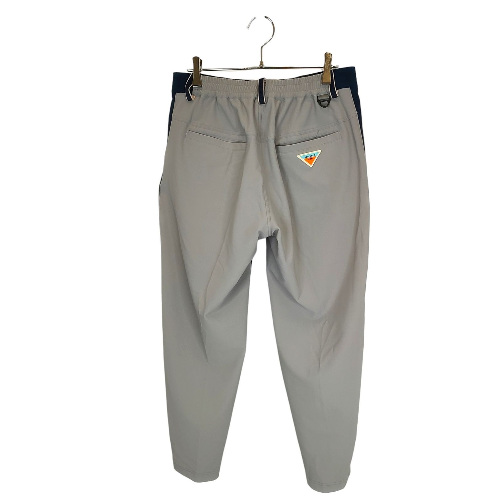 DECEMBER MAY ディセンバーメイ LONG PANTS 軽量テーパードパンツ ロングパンツ 1-205-2027 Ｍ グレー×ネイビー メンズ