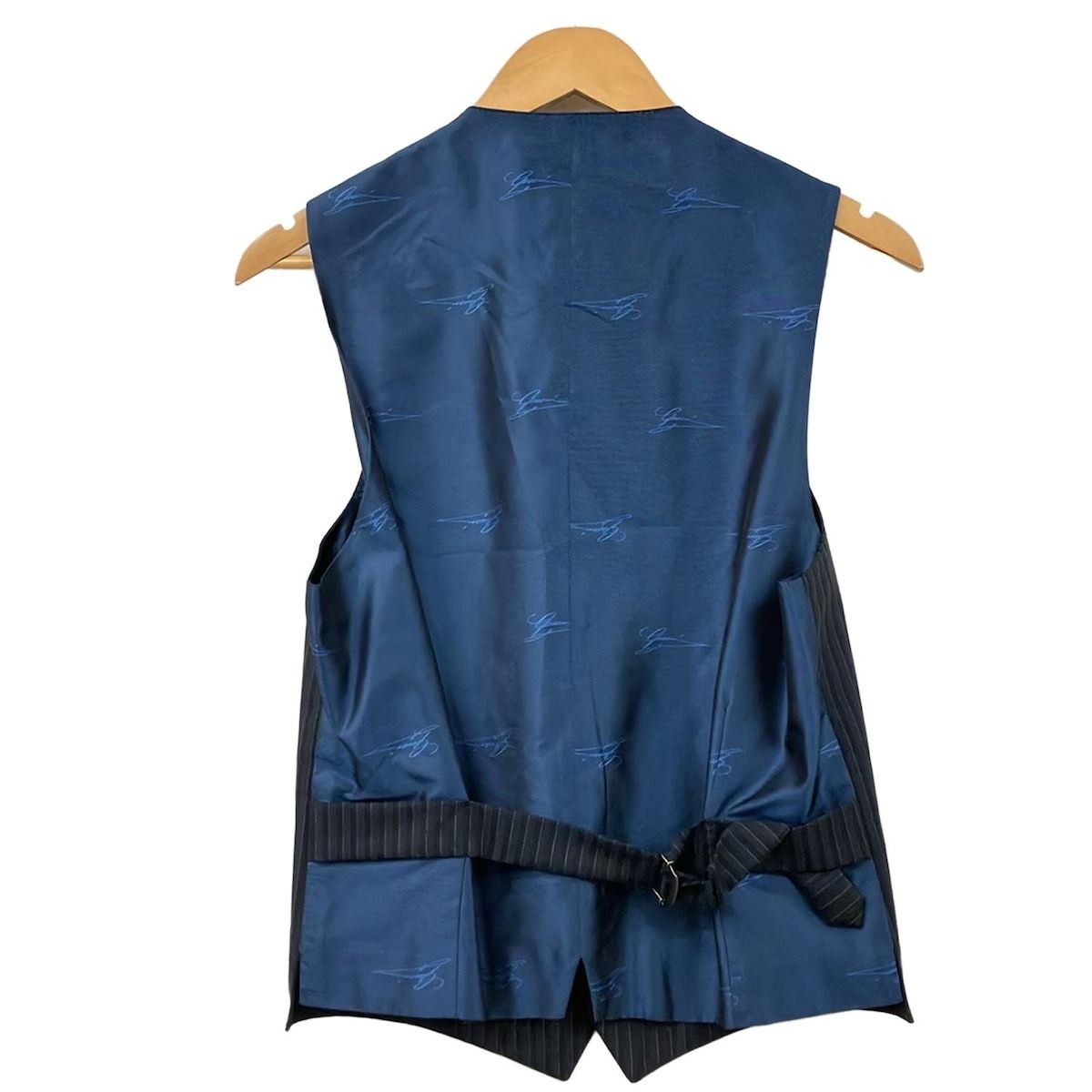 GUCCI(グッチ) ベスト サイズ7-46R メンズ美品 - 黒×ダークネイビー×白