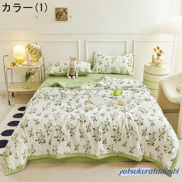 新品・未使用】 夏布団 柔らかな肌触り シングル ウサギ柄 夏用