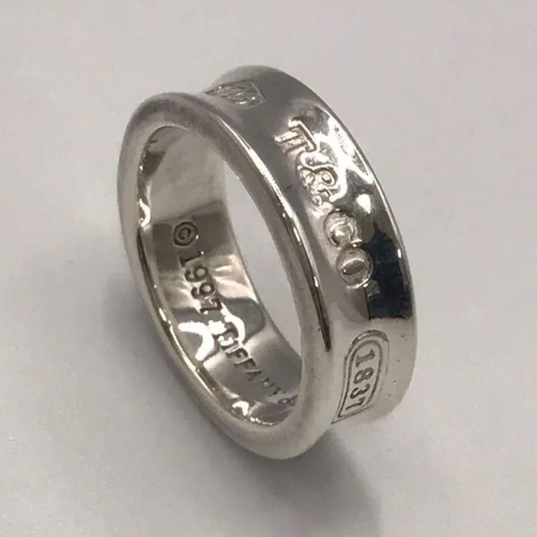 TIFFANY＆CO. ティファニー ナローリング 1837 シルバー リング SV925