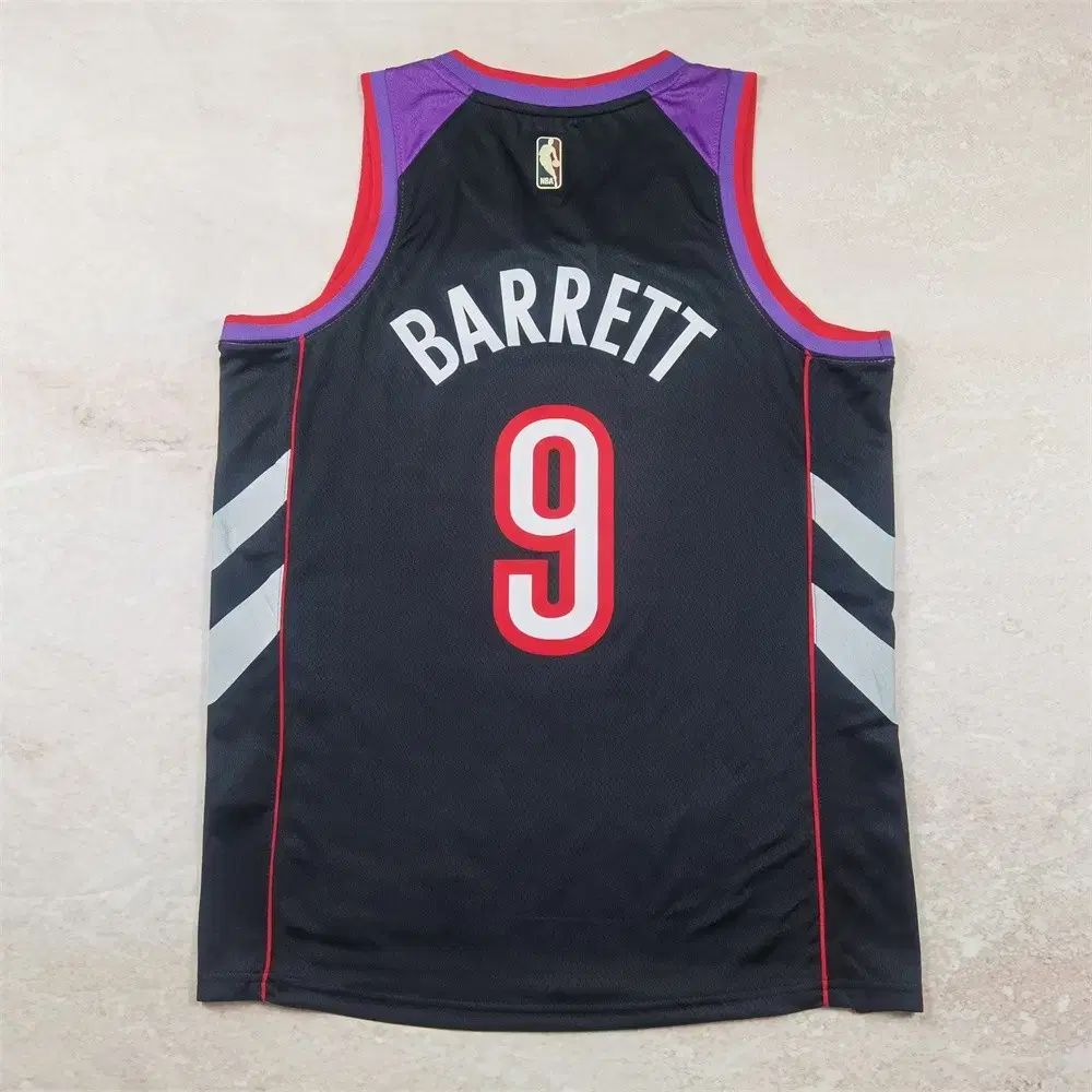 NBA バスケタンク ラブターズ 9 番 Barrett フロントパープル 後部検閲