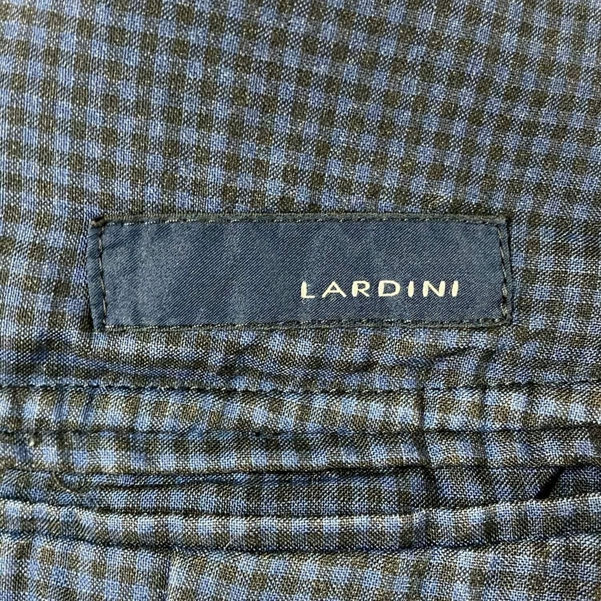 lardini(ラルディーニ) ジャケット サイズ19 メンズ - ネイビー×黒