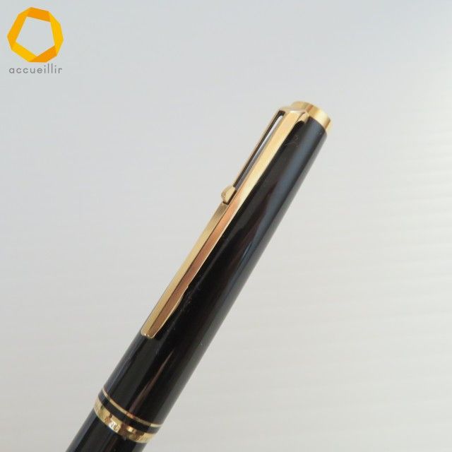 MONTBLANC モンブラン レバー式ボールペン ブラック×ゴールド