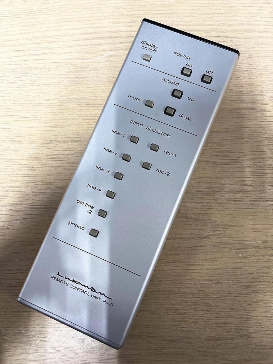 ラックスマン リモコン RA-9 LUXMAN RA-9 リモコン $20.9 control 状態良好