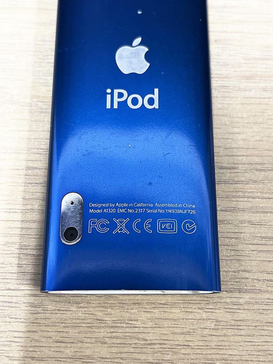 ジャンク品】 Apple アップル iPod nano アイポッドナノ ブルー A1320