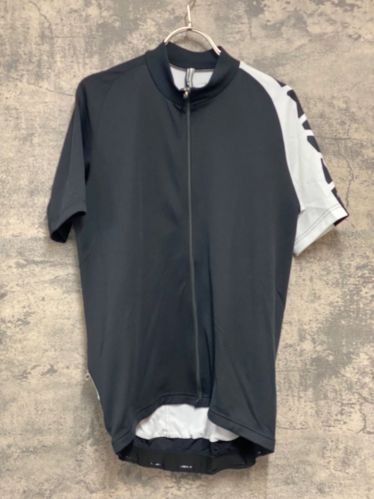 JY642 アソス ASSOS 5S.MILLE EVO7 半袖 サイクルジャージ 黒 白 L