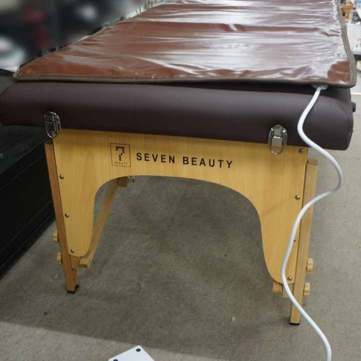 SEVEN BEAUTY 折りたたみ式マッサージベッド チョコレートブラウンと