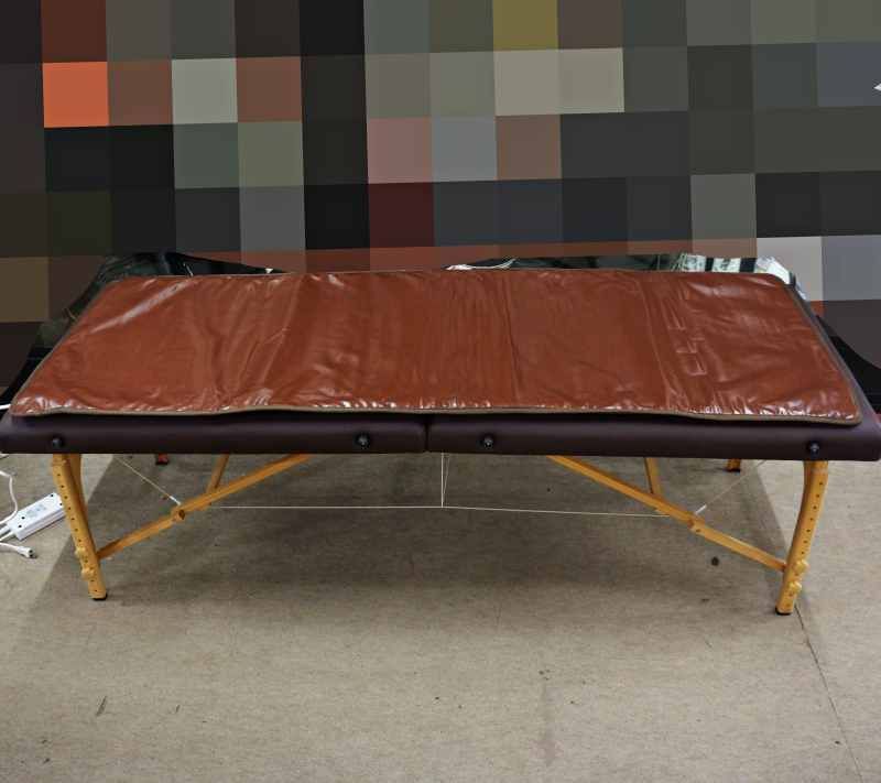 SEVEN BEAUTY 折りたたみ式マッサージベッド チョコレートブラウンと