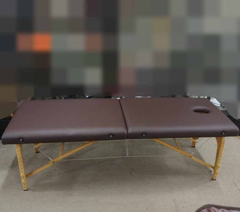 SEVEN BEAUTY 折りたたみ式マッサージベッド チョコレートブラウンと