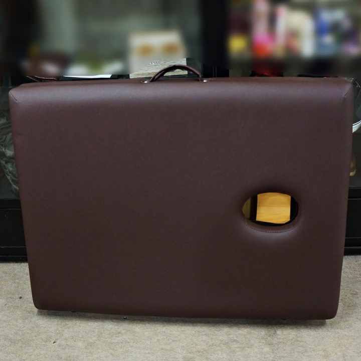 SEVEN BEAUTY 折りたたみ式マッサージベッド チョコレートブラウンと