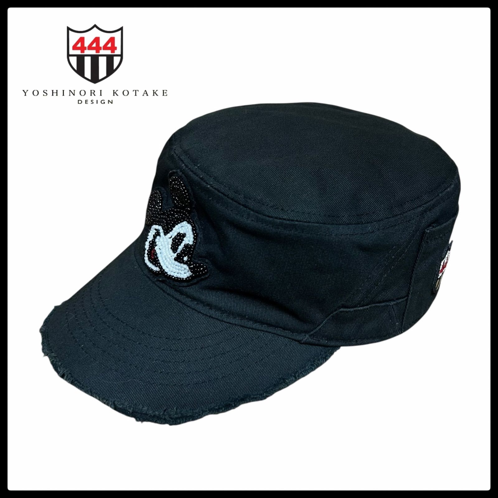 激レア】ヨシノリコタケ×ディズニー ミッキー ビーズ刺繍 ワーク