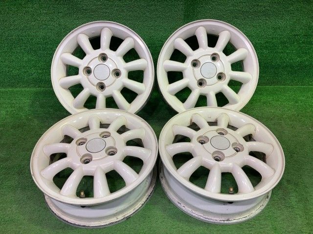 スズキ SUZUKI 純正 ラパン HE21S ホイール アルミ ホワイト 13インチ 
