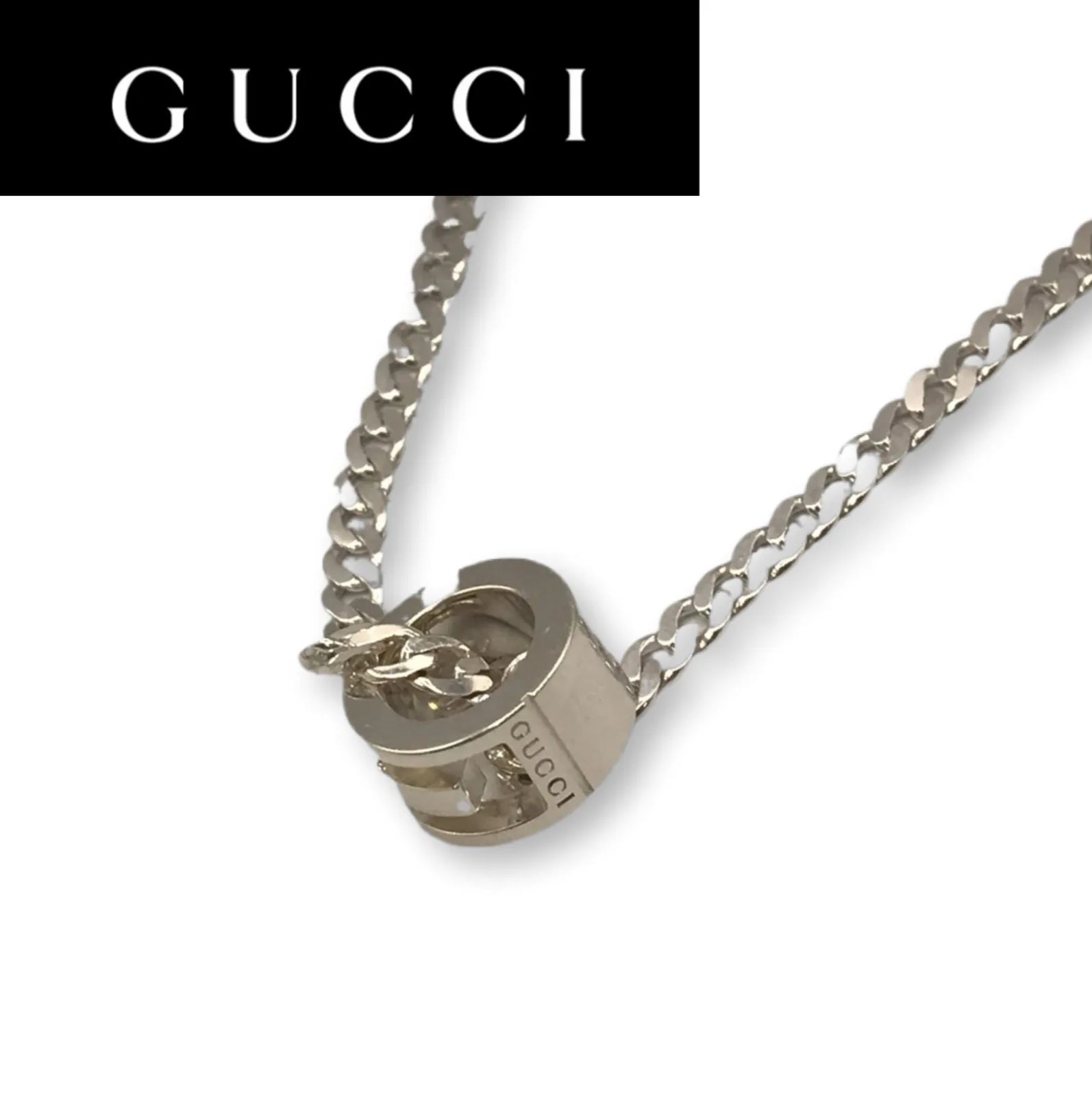 GUCCI グッチ ネックレス カットアウトG ペンダントネックレス