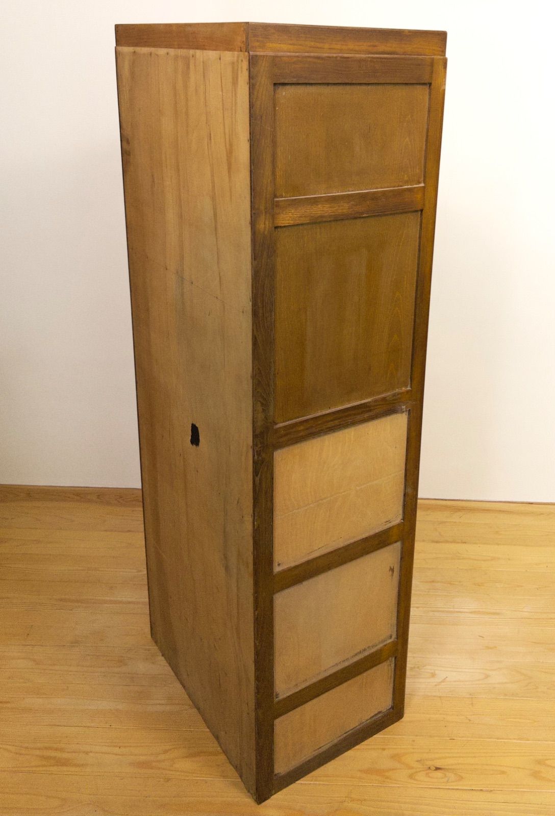 収納棚 縦長 木製 古道具 古家具 和家具 ビンテージ アンティーク