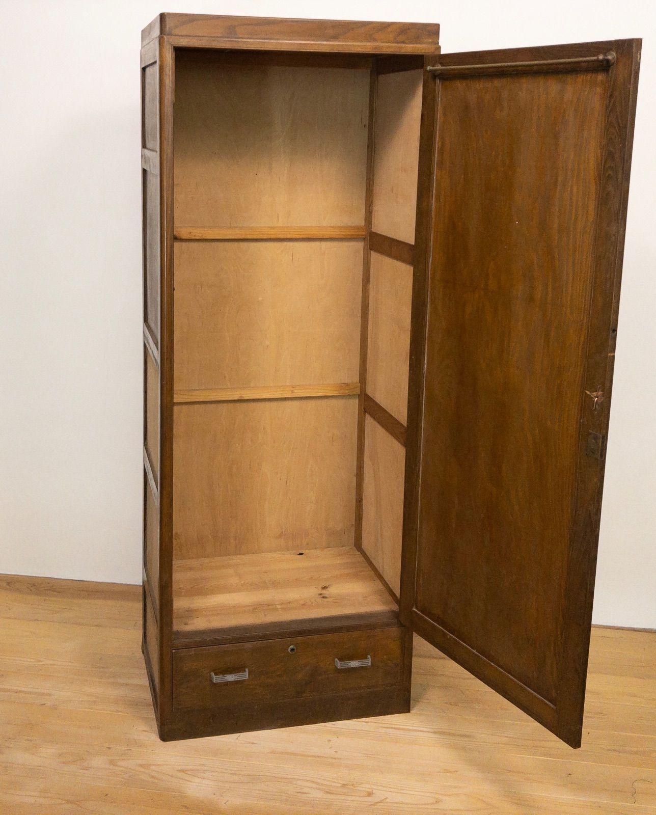 収納棚 縦長 木製 古道具 古家具 和家具 ビンテージ アンティーク