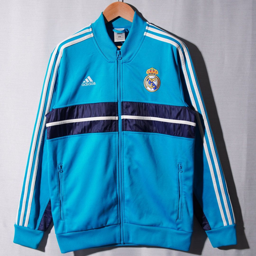 アディダス adidas レアルマドリード トラックジャケット M ターコイズ