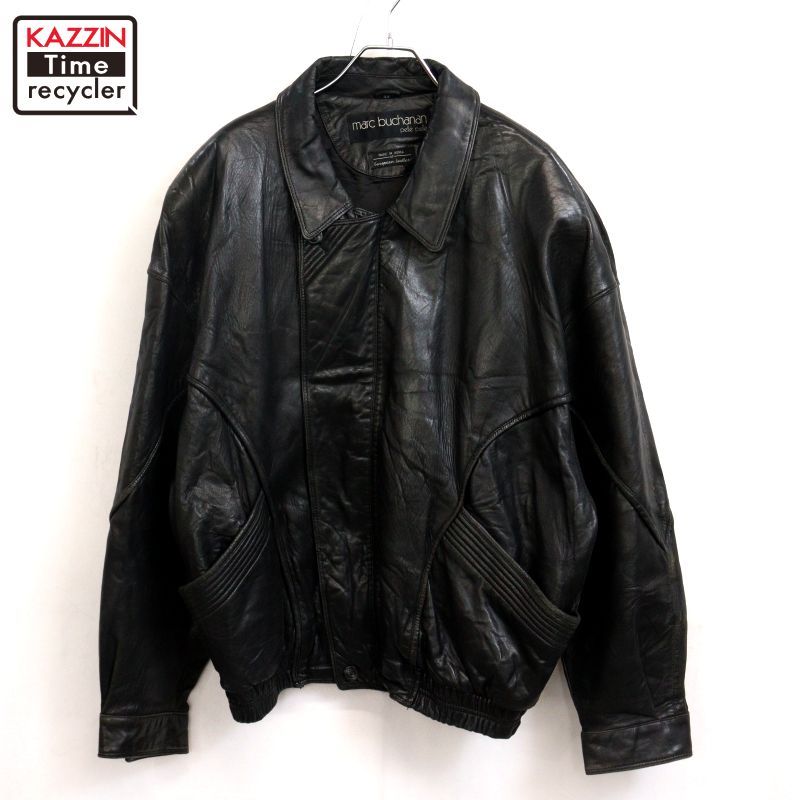 90s vintage pellepelle mark buchanan レザージャケット メンズ 表記